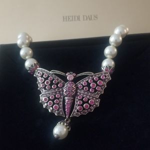 Heidi Daus Dragonfly Pearl necklace